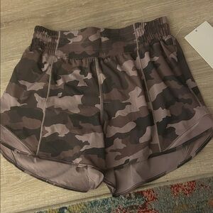 lululemon athletica Camo Athletic Shorts - Black and Brown